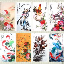 기모아 돈과복을주는 구어도 목단그림 달마도 닭족자 닭그림 잉어그림 동양화 모음, 02 봄날 새목단