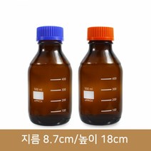 유리병 갈색메디아병 500ml (NIS), 백색투명, 1개