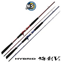 [사은품:릴파우치+합사가위]NS 해검 V3 대구 우럭 낚시대 침선 선상 우럭대 엔에스, 100-210 블루