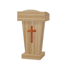 기독교 교회 설교대 강대상 원목 예배상 성경 받침대 단상 우드 테이블, 브라운단상