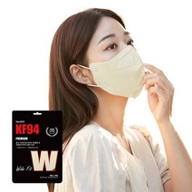 새부리형 KF94 50매 와이드 대형 메디케이알 컬러 황사마스크, 대형 샤인베이지(50매)(5매입)