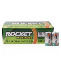 로케트 망간 건전지C 1.5V R14(CM) 24p C형건전지 _ 23030301EA, 쿠팡윤쓰은선 1, 쿠팡윤쓰은선 본상품선택
