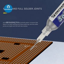 인두 납땜기계식 납땜 주석 페이스트 플럭스 40g 녹는 점 183 도 무연 PCB SMT 수리용 주사기가 솔더, 02 NS17