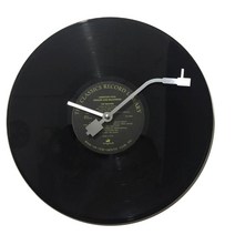 레코드 DIY 시계 개성만점 독특한 인테리어 벽시계 집들이선물, E 낫띵 숫자없음