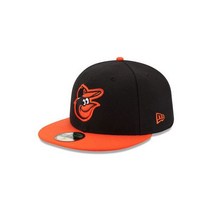 뉴에라 볼티모어 오리올스 ROAD 59 50개 모자(블랙 오렌지) MLB 캡
