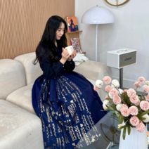 [민주화한복] 여성 생활 한복 훈민정음 허리치마