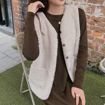 단톤조끼 무스탕 여자 홈쇼핑 경량 오버핏 패딩 조끼 니트 키작녀 데이트룩 따땃 빅사이즈 아우터