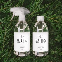 피톤치드 편백수 100% 편백나무 수액 탈취제 잎새수, 스프레이형500ml+리필500ml