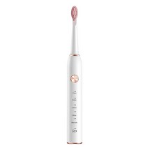 가성비USB 충전 스마트 소닉 치아 화이트닝 칫솔 IPX7 방수, 01 WHITE