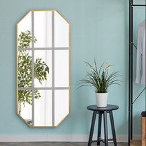 아뜰리에 골드 팔각 전신 거울, 2.벽걸이형, 슬림(60x170cm)