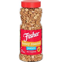Fisher 피셔 스낵 허니 로스티드 피넛 대한항공 꿀땅콩 14oz(396g) Honey Roasted Peanuts