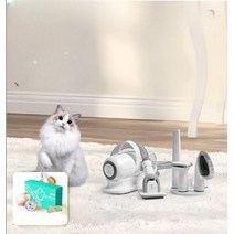 털관리기 전동바리깡 고양이 강아지바리깡 클리퍼 이발기 바리깡 그루머 셀프그루머 브러쉬, 반려동물 털관리기/화이트