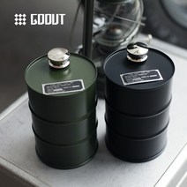 밀리터리 캠핑 알코올 등유 연료 보관통 드럼통 모형, 아미그린, 1개