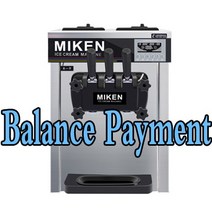 슬러시 아이스크림 빙수기 기계 메이커 상업용 소프트 아이스크림 기계 전기 3-풍미 콘, 03 Balance Payment_01 110V