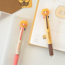 카카오프렌즈 60 춘식이 피규어 멀티 4색 볼펜, 단품