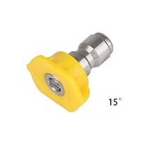 고압세차기 부품 부속 1/4 quot스테인레스 스틸 4000 Psi 빠른 연결 고압 스프레이 팁 0 15 25 40 65도 노즐 세차 액세서리, [05] YELLOW