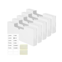 홈마스터 비닐봉지 정리함 중형 5p +스티커 + 벨크로, 화이트, 3세트