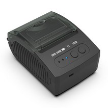 날인기 휴대용 블루투스 열전사 프린터 미니 모바일 ESC/POS 식당 주방용, 02 5811DD Black_01 EU plug