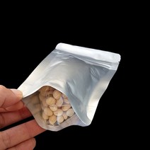 은박지봉투 22X30cm+5cm 밑면투명 은박봉투 은박봉지 커피봉투 알루미늄봉투 알미늄봉투 선물 지퍼스탠드 포장용품 200P 744988EA, 본상품선택
