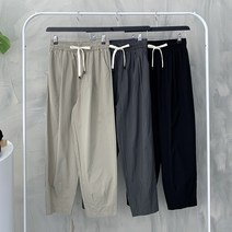 행복여[가을신상무배]두줄 핀턱 양 포켓 스판 세미 배기 밴딩 팬츠