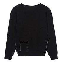 베스띠벨리 22F/W 포켓 장식 라운드 풀오버 BFU2934BK