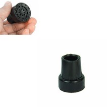 네발 노인 의료용 19mm 고무 워킹 하이킹 스틱 엔드 커버 팁 지팡이 목발 패드 고무 헤비 듀티 메탈 페룰, 한개옵션0