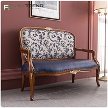 퍼니트랜드 엔틱가구 러블리 마베르 엔틱 2인의자, 단품
