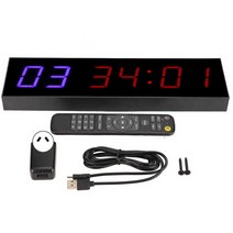 복싱타임벨 복싱타이머 주싯수 크로스핏 벽운동 타이머 체육관 5 가지 기능 AC110 ~ 240V 6 Bit LED 고, 04 Style3