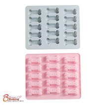 차칸쿡- 실리콘몰드 뼈다귀15구 대사이즈 랜덤1개, 1개