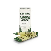 Crayola 대형 크레용 그린 아동용 미술 도구 12개, Green