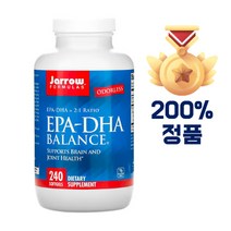 자로우포뮬러스 EPA DHA 밸런스 240정 냄새없는 오메가3 글루텐프리, 2개