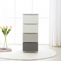 [리빙앤트리] 홈 스타일 DIY 서랍장 M 4단 그라데이션, 단품