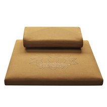 명상 방석 디럭스 자푸 & 자부톤 2 종 세트 요가 및 쿠션 스퀘어 60 cm 70 80cm 일본 플로어 연꽃 108배, 16.Khaki 색상 - 70x70cm