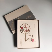 금속 사군자 책갈피 북클립 북마크 8종 상품박스 쇼핑백 포함 당일발송, 국화술