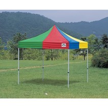 3mx3m 접이식 이동식 자바라천막 카라반캐노피 골조지붕 기본형, 스틸고급, 청색