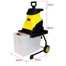 목재 파쇄기 소형 잔가지 분쇄기, 90  새 2500W 분쇄기   40m 전원