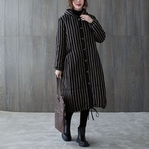 라오농 가을 겨울 복고풍 플러스 벨벳면 패딩 긴 두꺼운 느슨한 코트 +11hLIVtLL