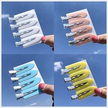 4PCS 사이드핀 헤어밴 헤어클립 헤어핀 메이크업용 앞머리핀 잔머리 1세트 서핑보드
