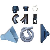 집진기 진공 청소기 액세서리 호스 밸브 Y 타입 티 엘보 고정링 어댑터 벨 마우스 먼지 봉, 초콜릿