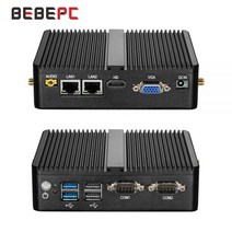 BEBEPC-산업용 미니 PC 셀러론 J4125 쿼드코어 2955U 듀얼 LAN 팬리스 데스크탑 컴퓨터 윈도우즈 10 프로 리눅스 와이파이 RS232 미니pc, CHINA, 8GB RAM 128GB SSD, Core i5-4200U