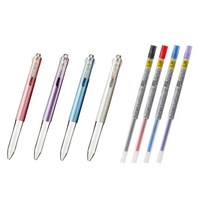 유니 시그노 스타일핏트 젤잉크 리필심 UMR-109 0.38mm, 0 혼합(흑1청1적1보라1+홀더4색퍼플, 1세트