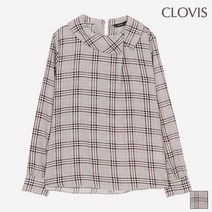 클라비스 넥변형 체크 블라우스(1color) CVBW94T02Q
