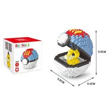 성인레고 중국 레고 커스텀 키링 20 스타일 포켓몬 블록 작은 만화 동물 모델 교육 게임 그래픽 벽돌 포켓몬 선물, 16, 상자 포함