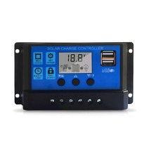 100A 태양광 충전 컨트롤러 업그레이드된 태양광 패널 USB 포트 솔라 패널 배터리 지능형 레귤레이터 다기능 조정식 LCD 디스플레이 가로등 컨트롤러