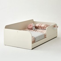 [4월 포토상품평 이벤트] 한샘 샘키즈 슈퍼싱글침대 SS 데이베드 + W1000 안전가드, 크림화이트(A)