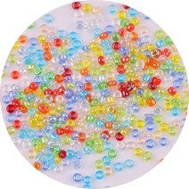 10PCS 프리미엄 국산 2mm 투명 윤기나는 비즈 DIY 앤티크 왕홍 반지 팔찌 비즈 소재 가방, 색상