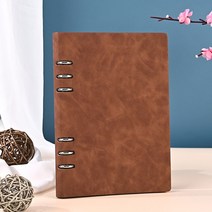 인조가죽커버 A5 6공 다이어리 업무용 노트 (브라운)
