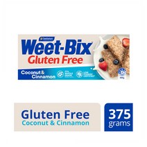 Weet Bix Gluten Free Coconut & Cinnamon 위트 빅스 글루텐 프리 코코넛 앤 시나몬 아침 시리얼 375g 4팩