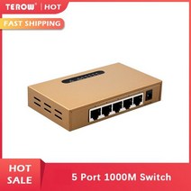 부품 호환 스위칭 허브 이더넷 스위치 1000mbps 5 포트 기가비트 네트워크 10/100/1000mbps LAN 전이중 교환, 1Pcs