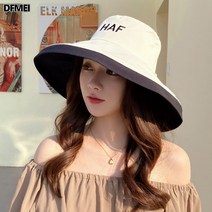 양면자수 버킷햇 여성 봄여름 나들이 패션 스냅백 폴딩